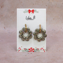 Charger l&#39;image dans la galerie, Pampilles Maxi fleurs Paillettes noir