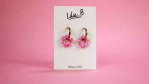 Pampilles fleurs mini Pink