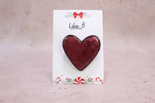 Charger l&#39;image dans la galerie, Broche cœur bordeaux