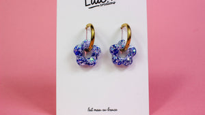 Pampilles fleurs mini Blue
