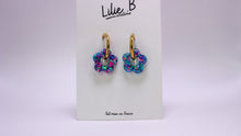Charger l&#39;image dans la galerie, Pampilles mini Fleurs Paillettes bleu &amp; rose
