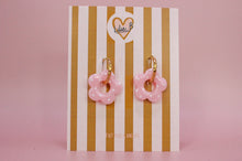 Charger l'image dans la galerie, Pampilles fleurs / mini pampilles rose à pois blanc