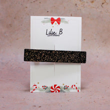 Charger l&#39;image dans la galerie, Poppie Clip Mix Noir et paillettes or