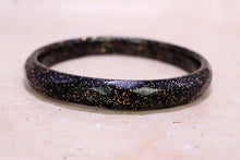 Charger l&#39;image dans la galerie, Bracelet Élé Noir &amp; paillettes or