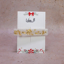Charger l&#39;image dans la galerie, Poppie Clip Paillettes blanc &amp; étoiles or