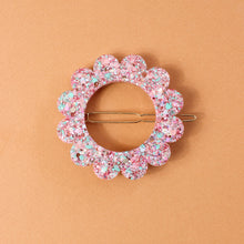Charger l&#39;image dans la galerie, Barrette rose &amp; mint
