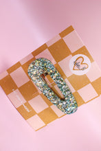 Charger l'image dans la galerie, Poppie clip paillettes vert &amp; or
