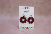 Charger l&#39;image dans la galerie, Pampilles Maxi fleurs Bordeaux