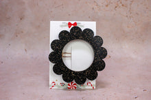 Charger l&#39;image dans la galerie, Barrette Noir &amp; paillettes or