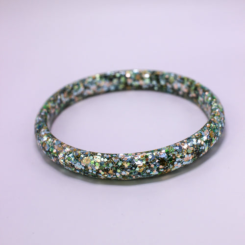 Bracelet Élé Paillettes Vert, or, bleu