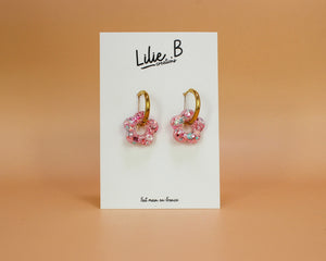 Pampilles fleurs mini Rose & mint