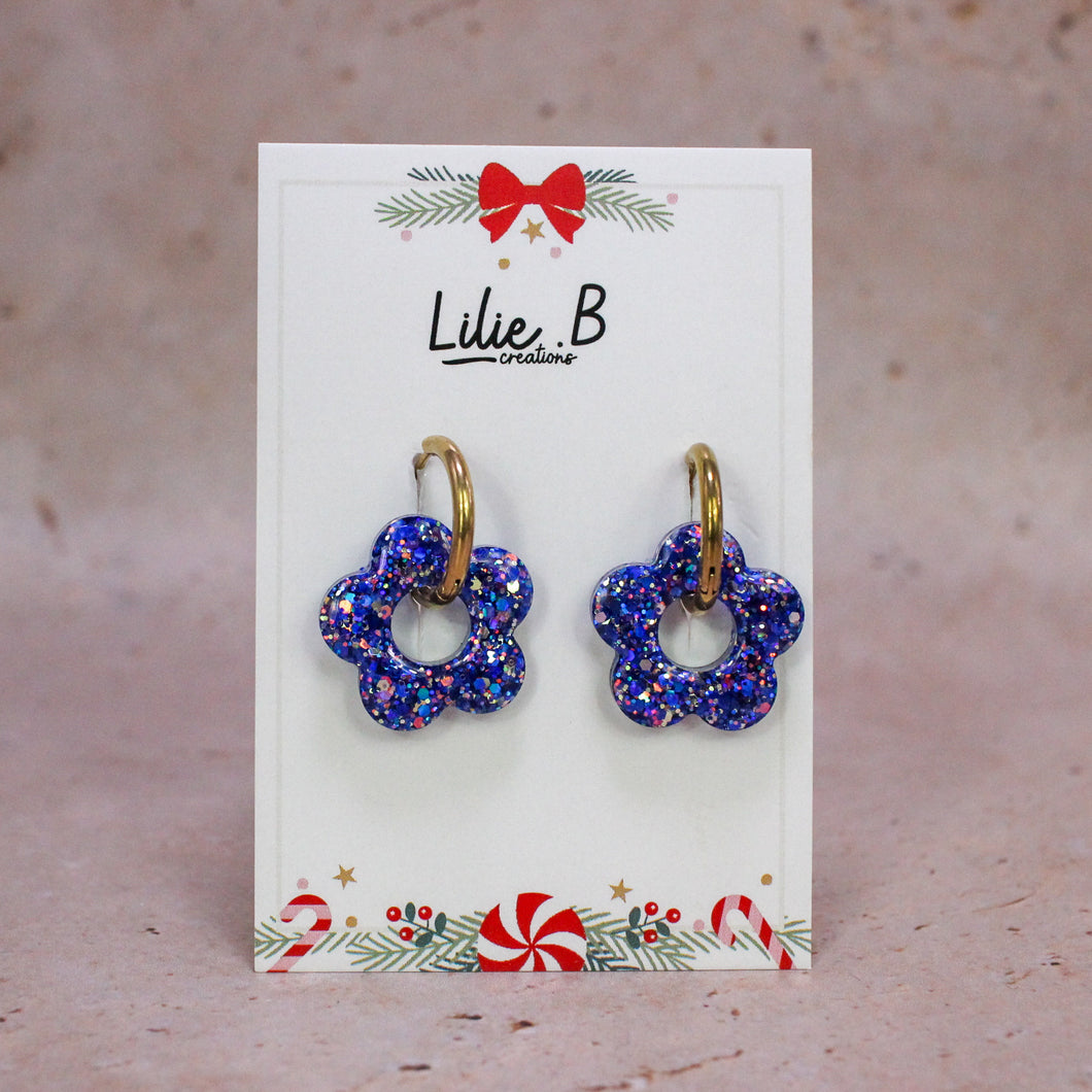 Pampilles fleurs Magic blue