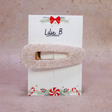 Charger l&#39;image dans la galerie, Poppie Clip Paillettes blanc &amp; or