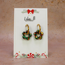 Charger l&#39;image dans la galerie, Pampilles fleurs mini Christmas vert or