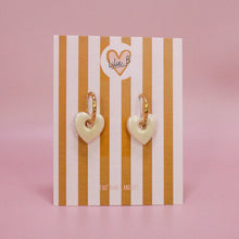 Charger l'image dans la galerie, Pampilles mini coeur crème