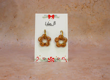 Charger l&#39;image dans la galerie, Pampilles fleurs Christmas or