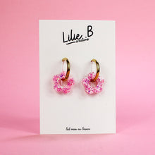 Charger l&#39;image dans la galerie, Pampilles mini Fleurs rose &amp; blanc