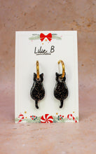 Charger l&#39;image dans la galerie, Pampilles chat noir &amp; or