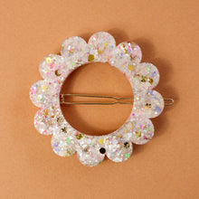 Charger l&#39;image dans la galerie, Barrette Blanc &amp; paillettes multi