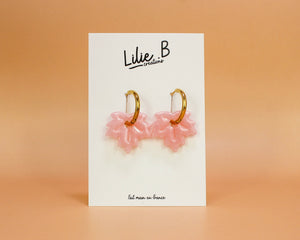 Pampilles feuilles rose