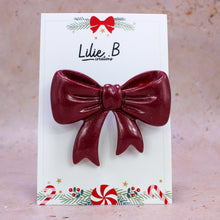 Charger l&#39;image dans la galerie, Broche noeud bordeaux
