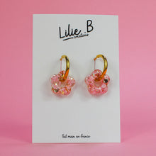 Charger l&#39;image dans la galerie, Pampilles fleurs mini Golden Pink