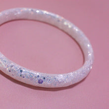Charger l'image dans la galerie, Bracelet Élé paillettes blanc / argent