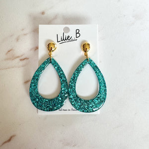 Boucles d’oreilles vert émeraude