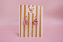 Charger l'image dans la galerie, Pampilles fleurs mini Rose pastel à pois rouge